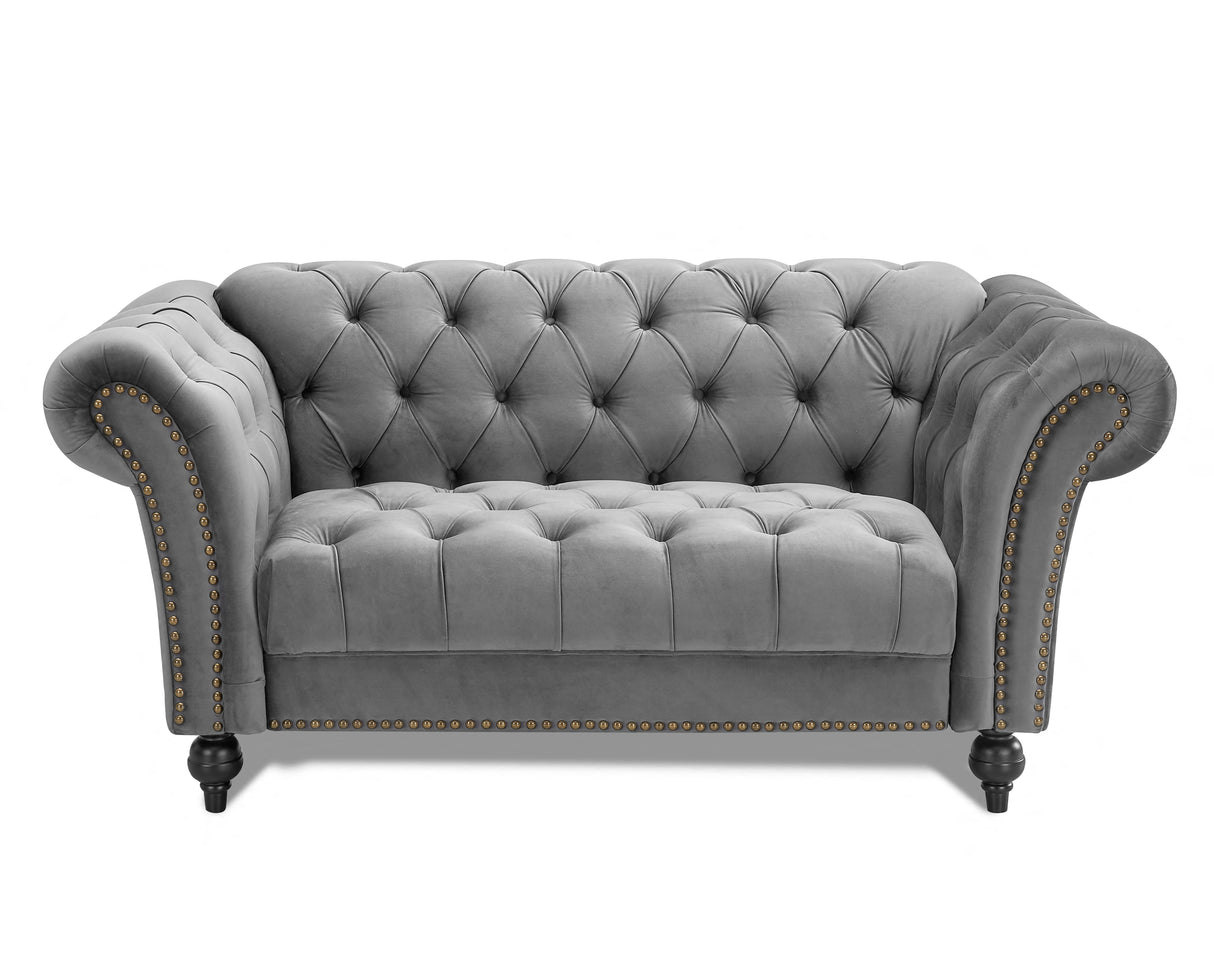 Monroe Curved Velvet 2 Seater Sofa - TGC