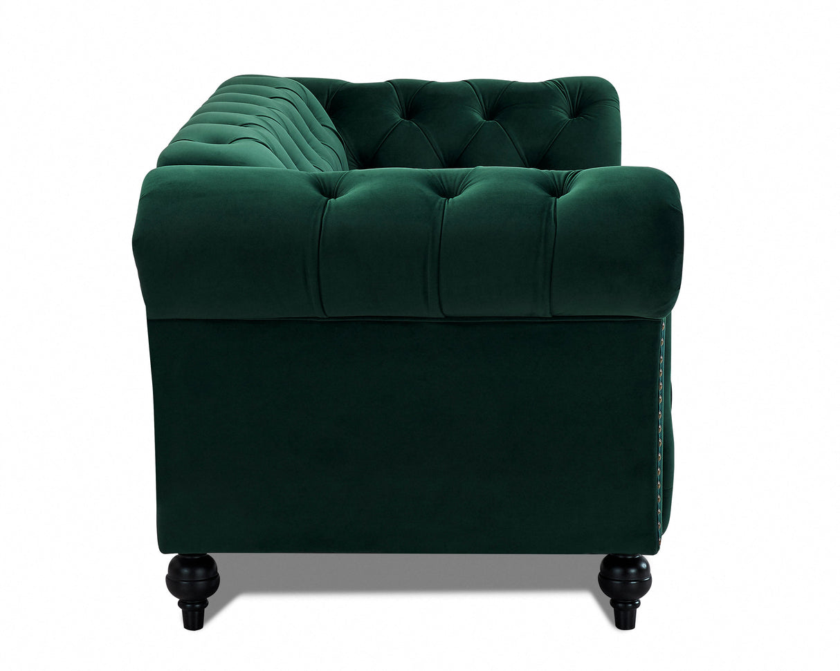 Monroe Curved Velvet 2 Seater Sofa - TGC