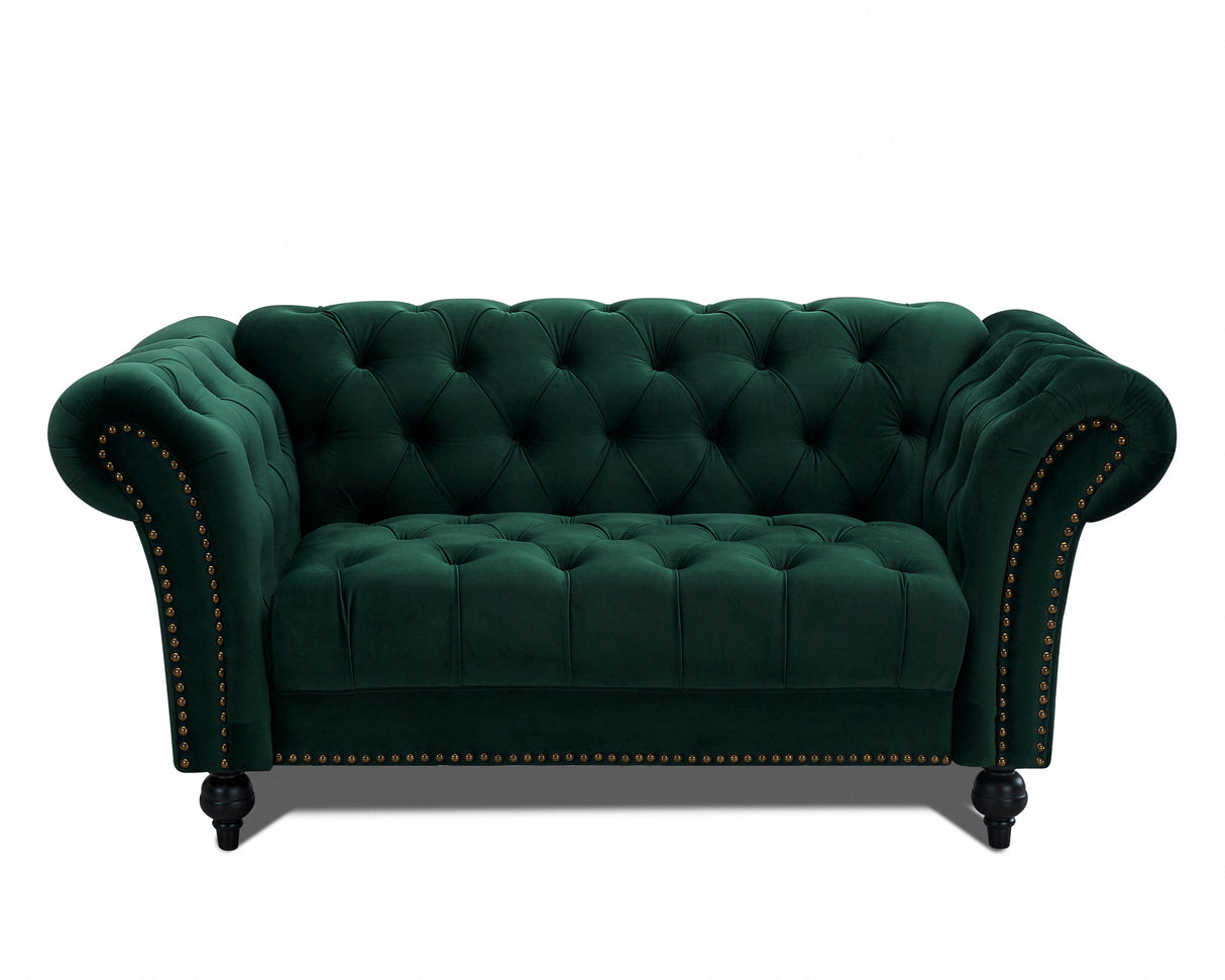Monroe Curved Velvet 2 Seater Sofa - TGC