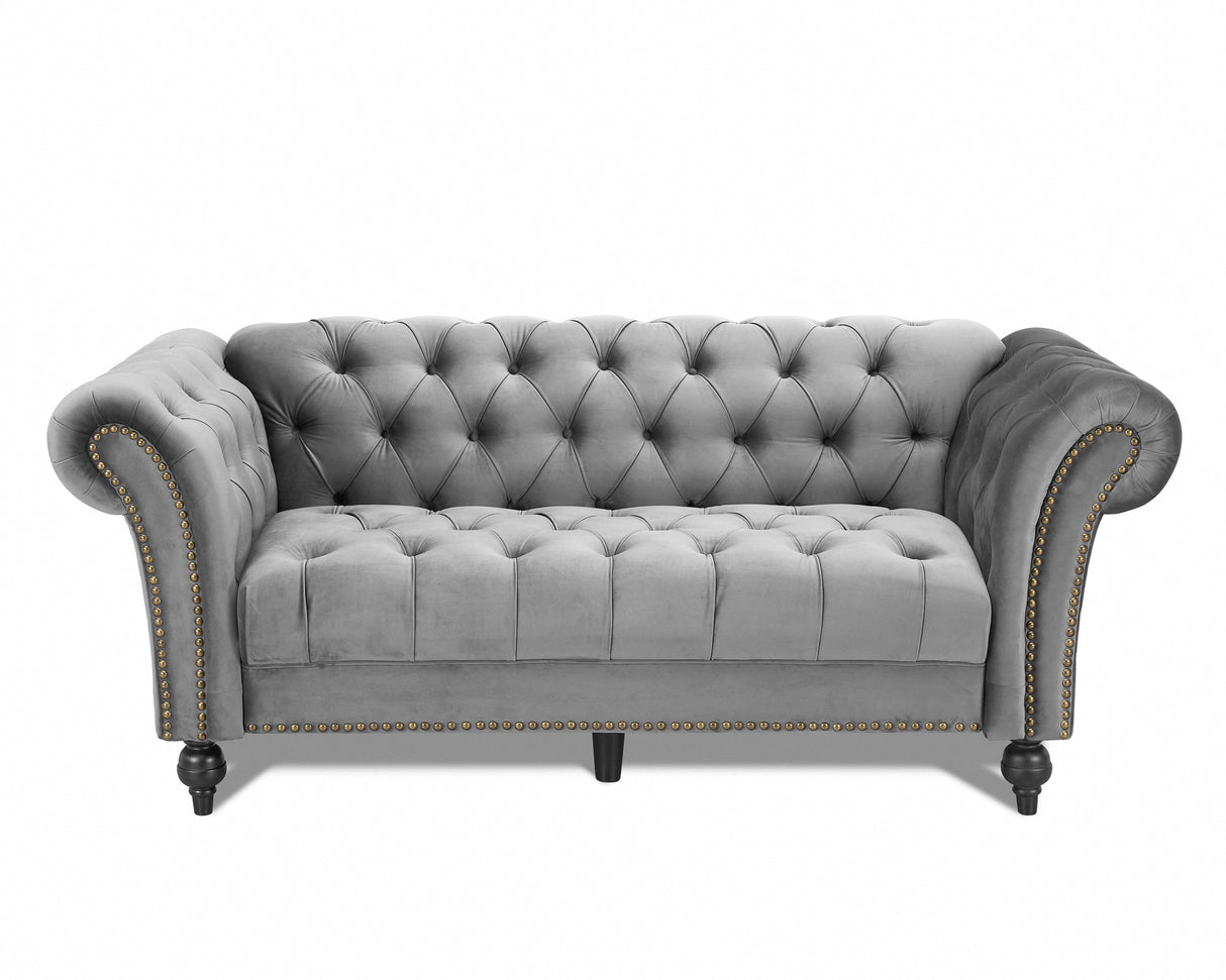 Monroe Curved Velvet 3 Seater Sofa - TGC