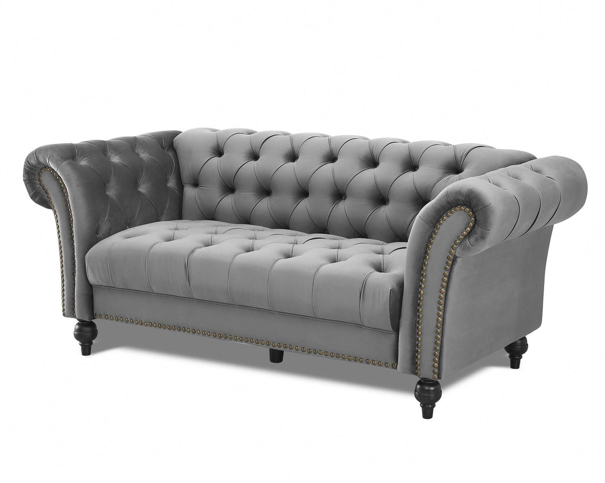 Monroe Curved Velvet 3 Seater Sofa - TGC