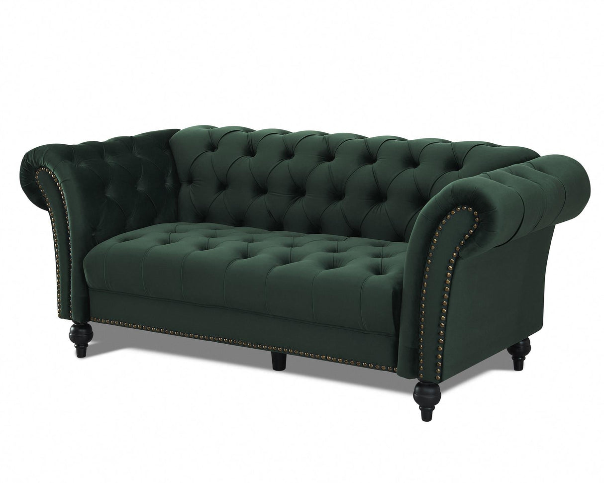 Monroe Curved Velvet 3 Seater Sofa - TGC