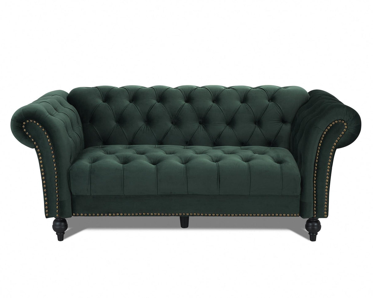 Monroe Curved Velvet 3 Seater Sofa - TGC