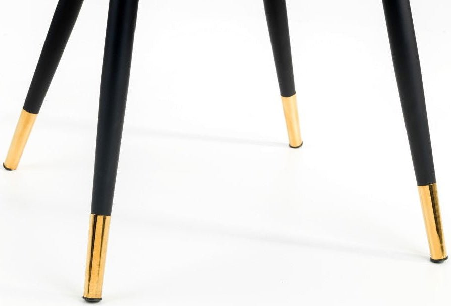 Montero Round Table & 4 Hadid Dining Chairs - Julian Bowen