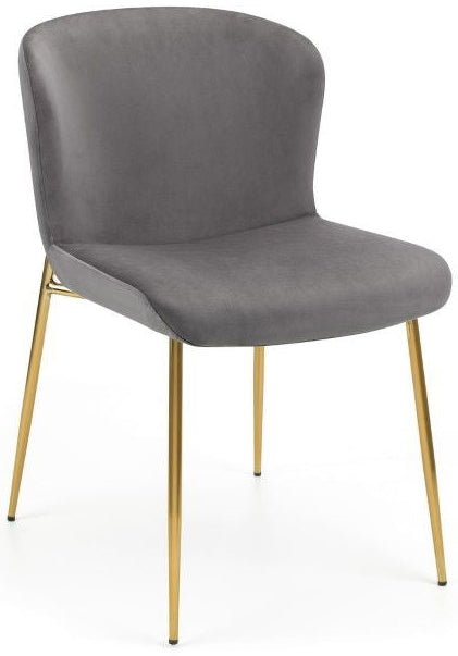 Montero Round Table & 4 Harper Chairs - Julian Bowen