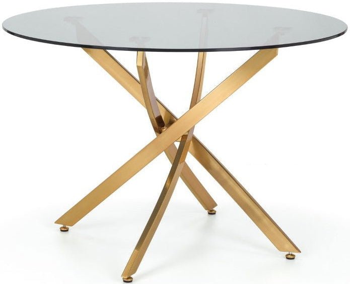 Montero Round Table & 4 Harper Chairs - Julian Bowen
