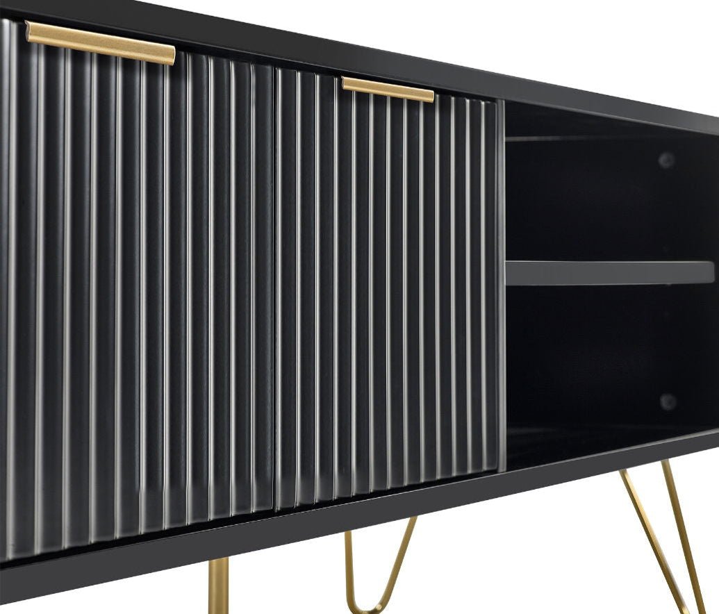 Murano 2 Door 1 Shelf TV Unit - Julian Bowen