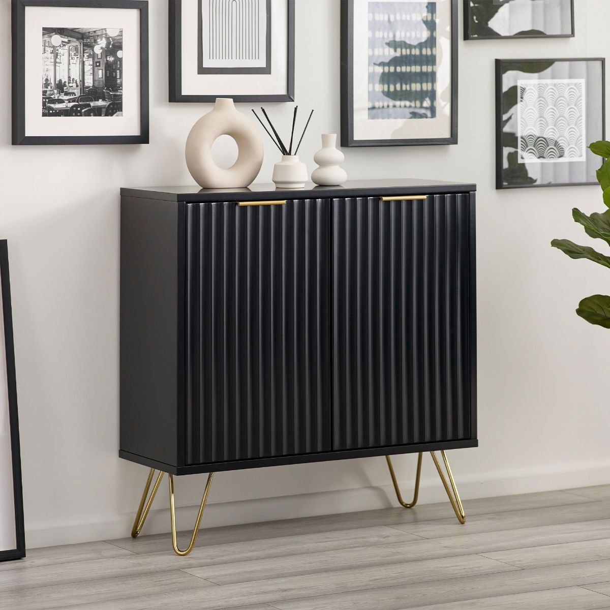 Murano 2 Door Compact Sideboard - Julian Bowen