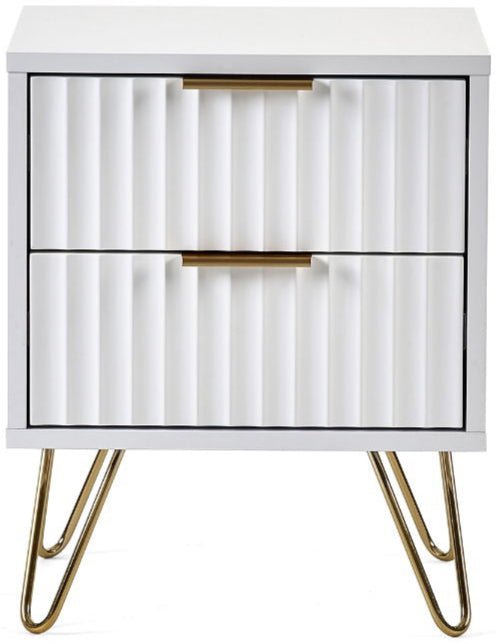 Murano 2 Drawer Bedside - Julian Bowen