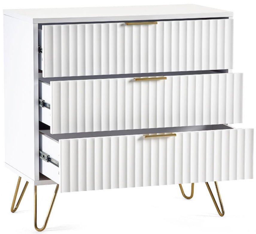 Murano 3 Drawer Chest - Julian Bowen