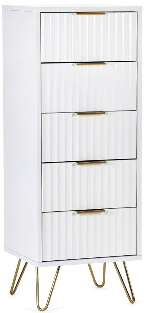 Murano 5 Drawer Tallboy - Julian Bowen