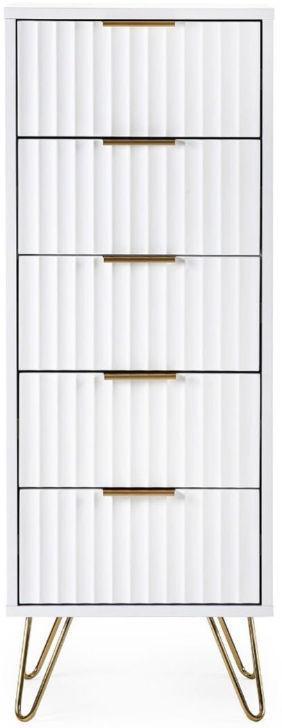 Murano 5 Drawer Tallboy - Julian Bowen