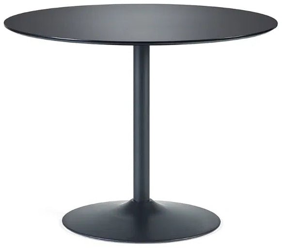 Nero 80cm Round Pedestal Dining Table - Julian Bowen