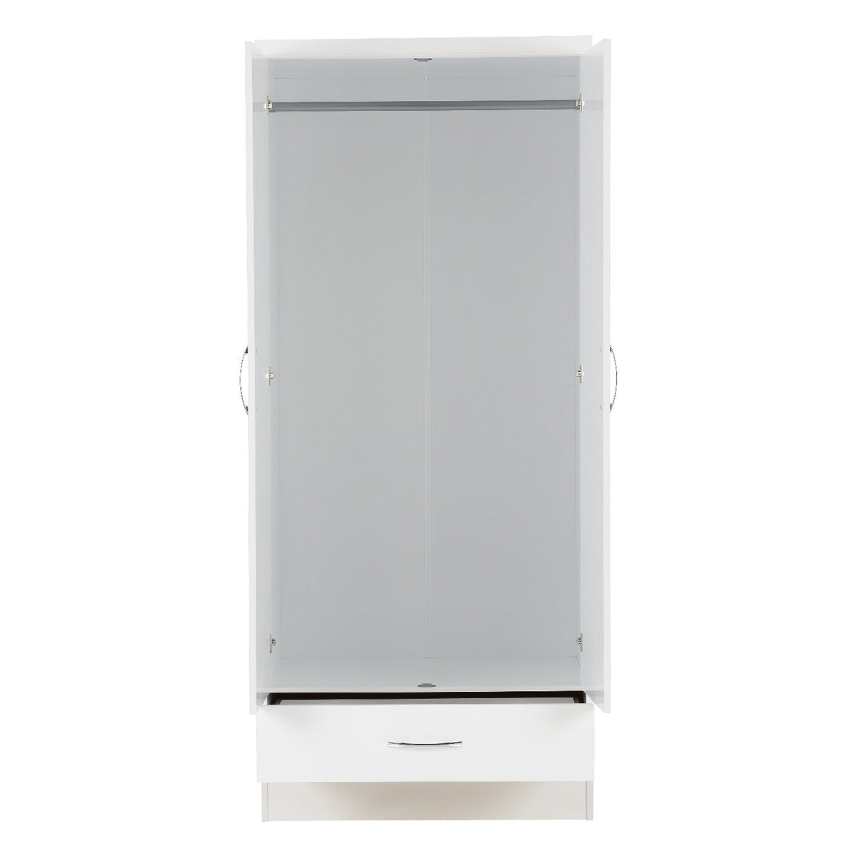 Nevada 2 Door 1 Drawer Wardrobe - Seconique