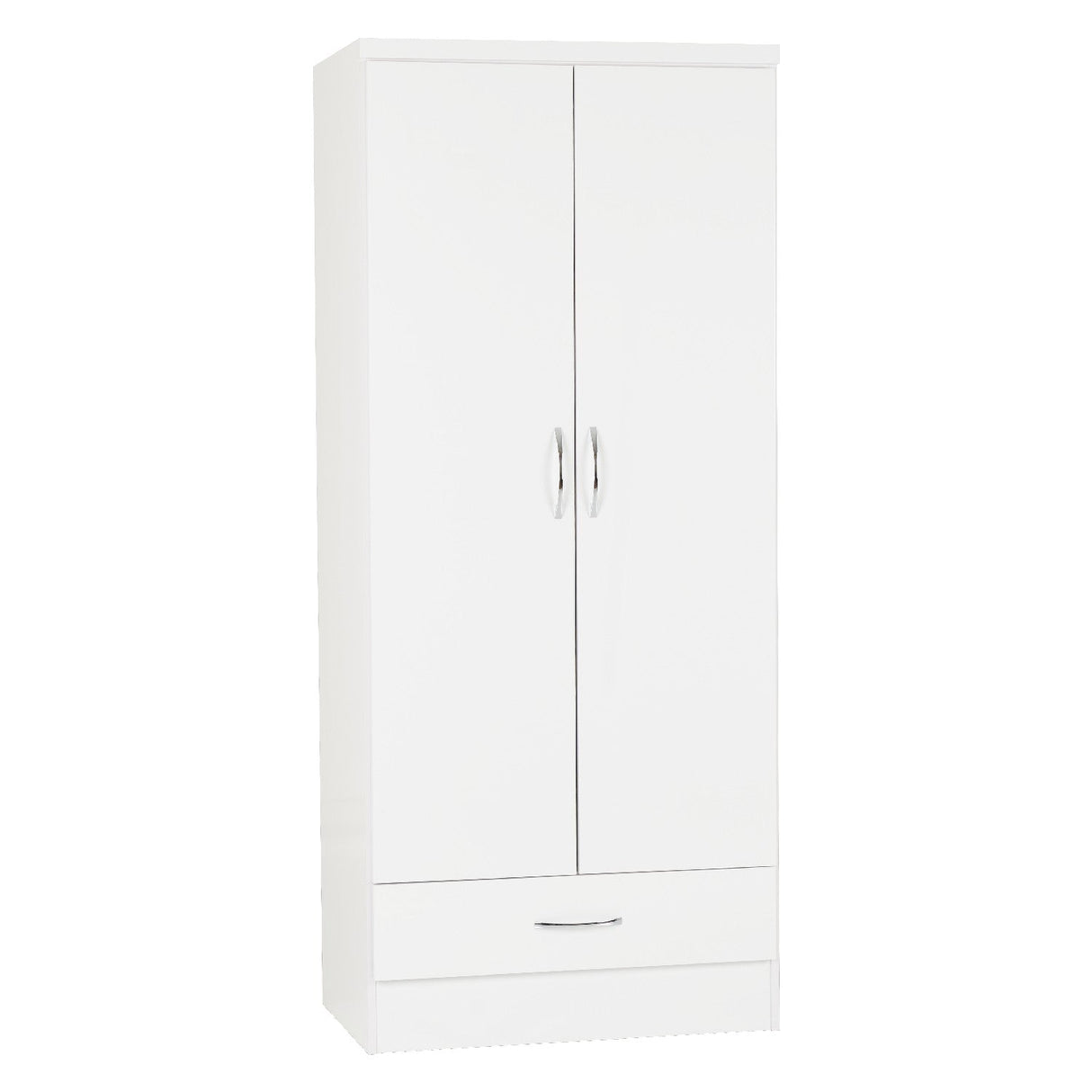 Nevada 2 Door 1 Drawer Wardrobe - Seconique