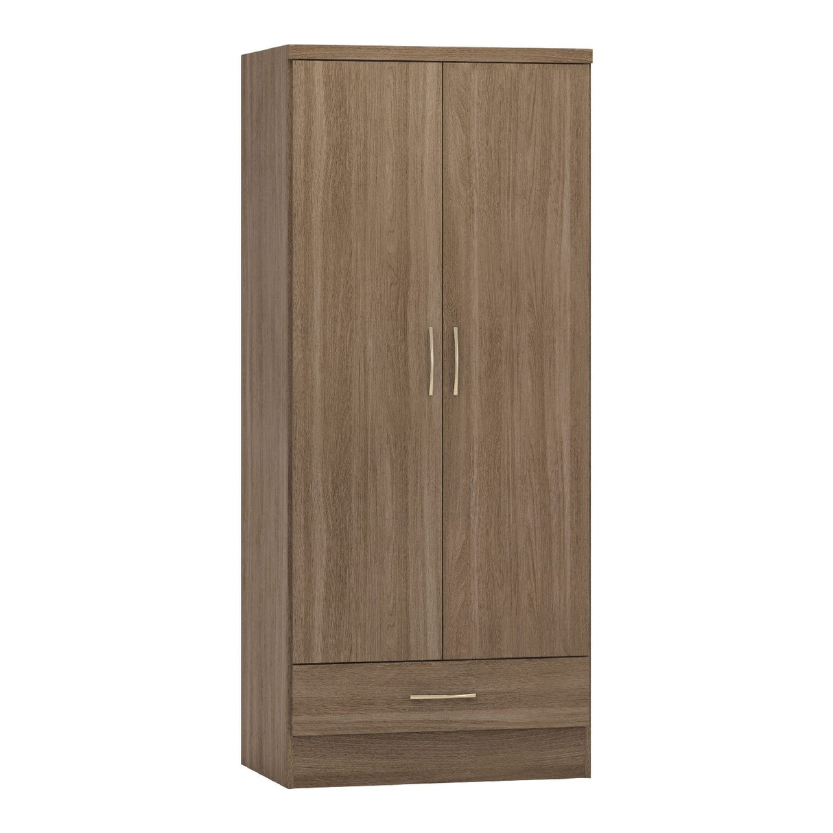 Nevada 2 Door 1 Drawer Wardrobe - Seconique