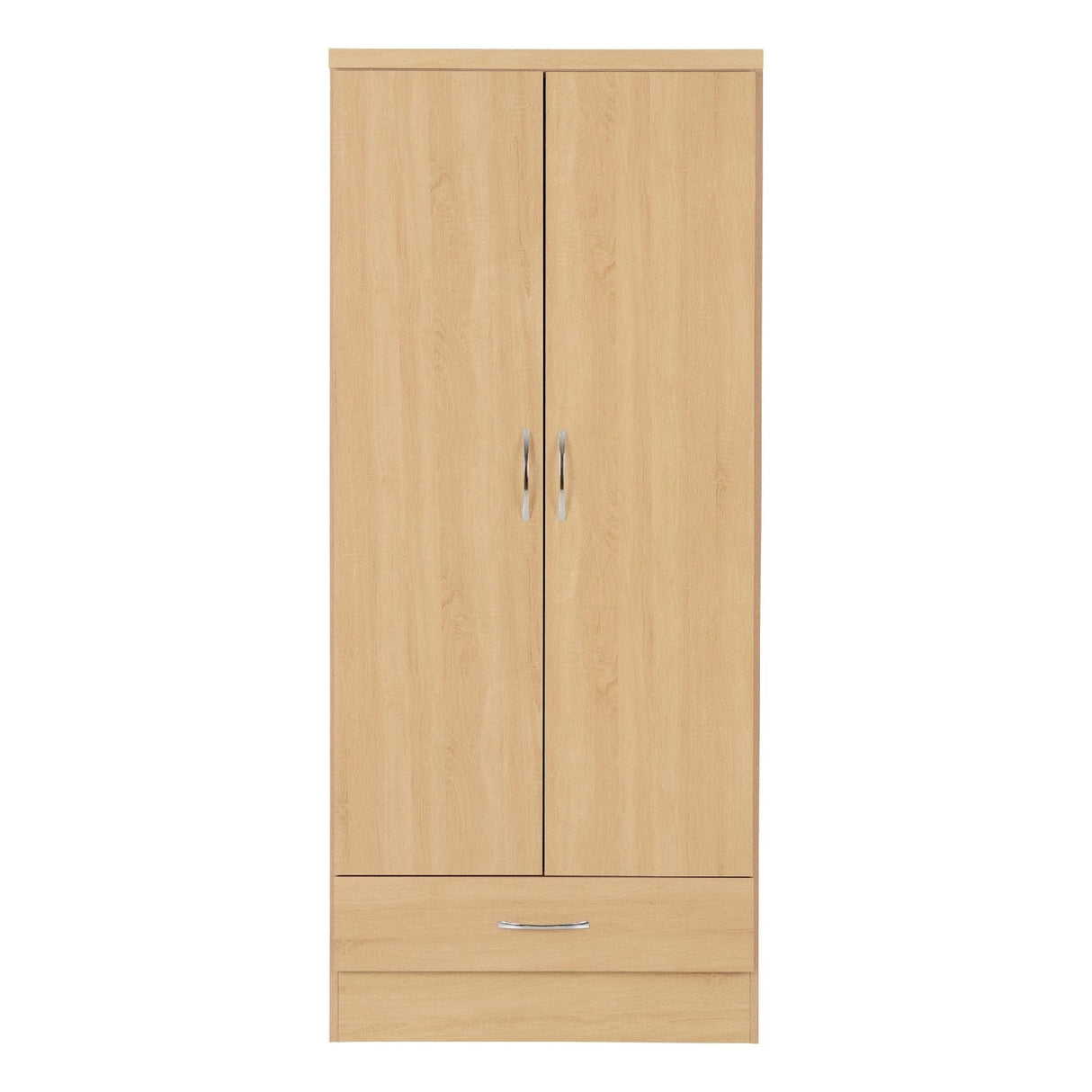 Nevada 2 Door 1 Drawer Wardrobe - Seconique