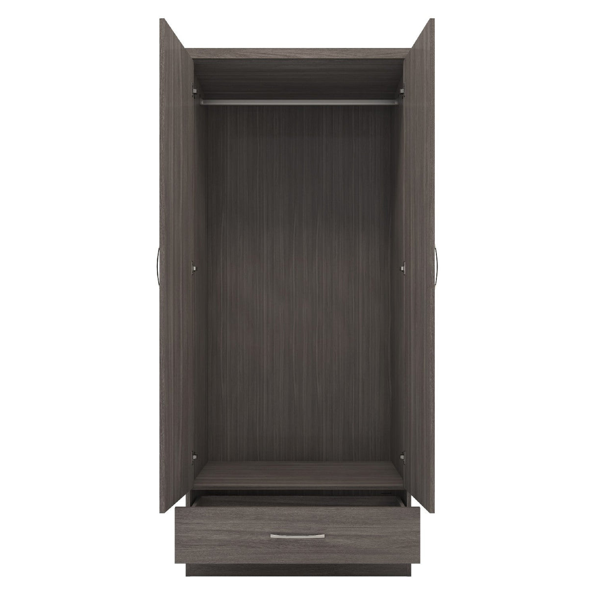 Nevada 2 Door 1 Drawer Wardrobe - Seconique