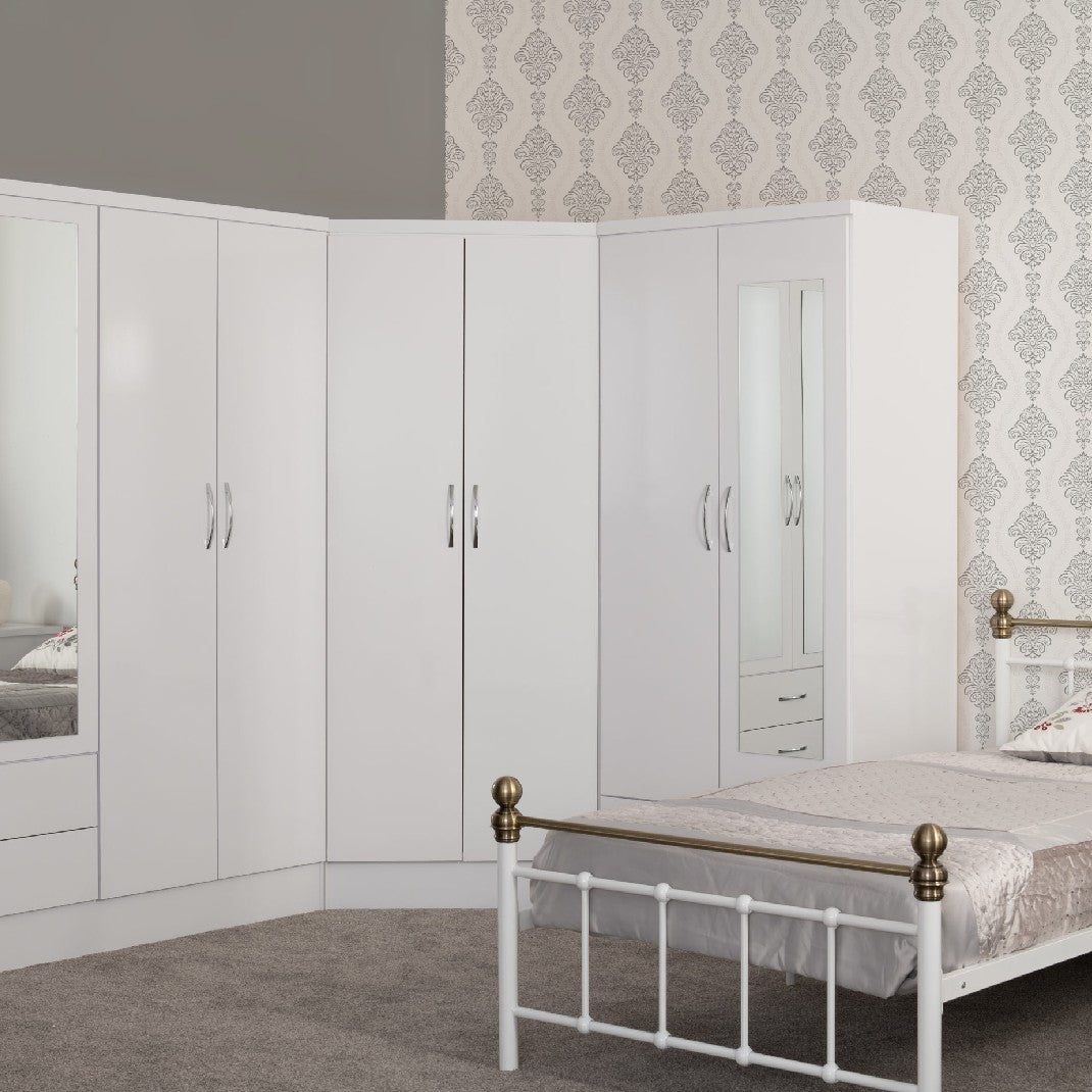 Nevada 2 Door Corner Wardrobe - Seconique