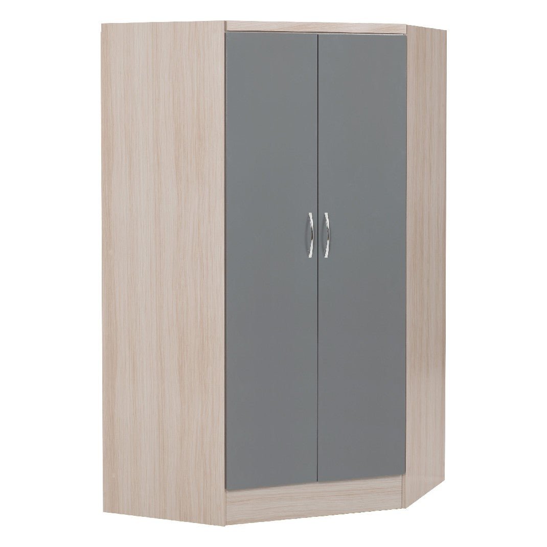 Nevada 2 Door Corner Wardrobe - Seconique