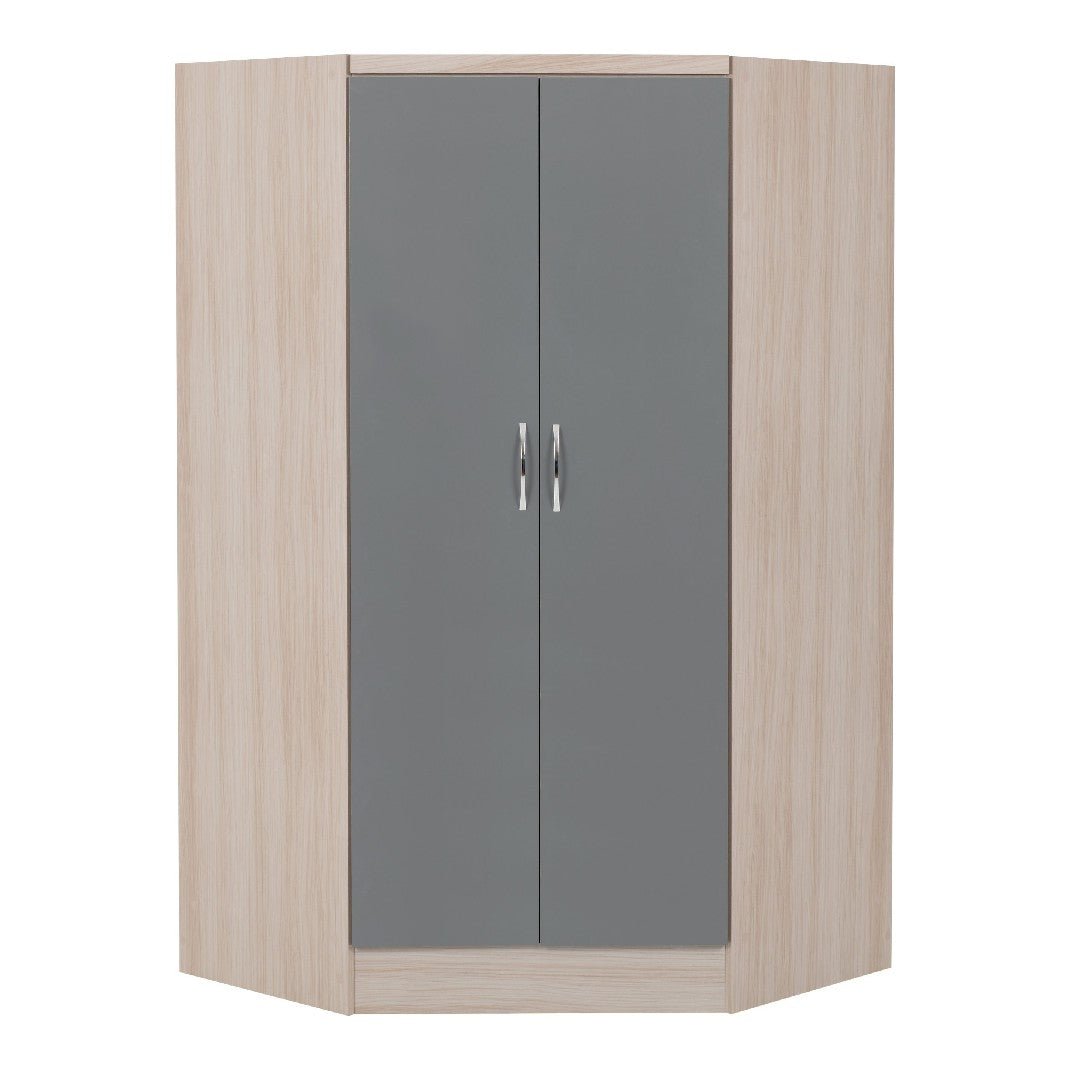 Nevada 2 Door Corner Wardrobe - Seconique