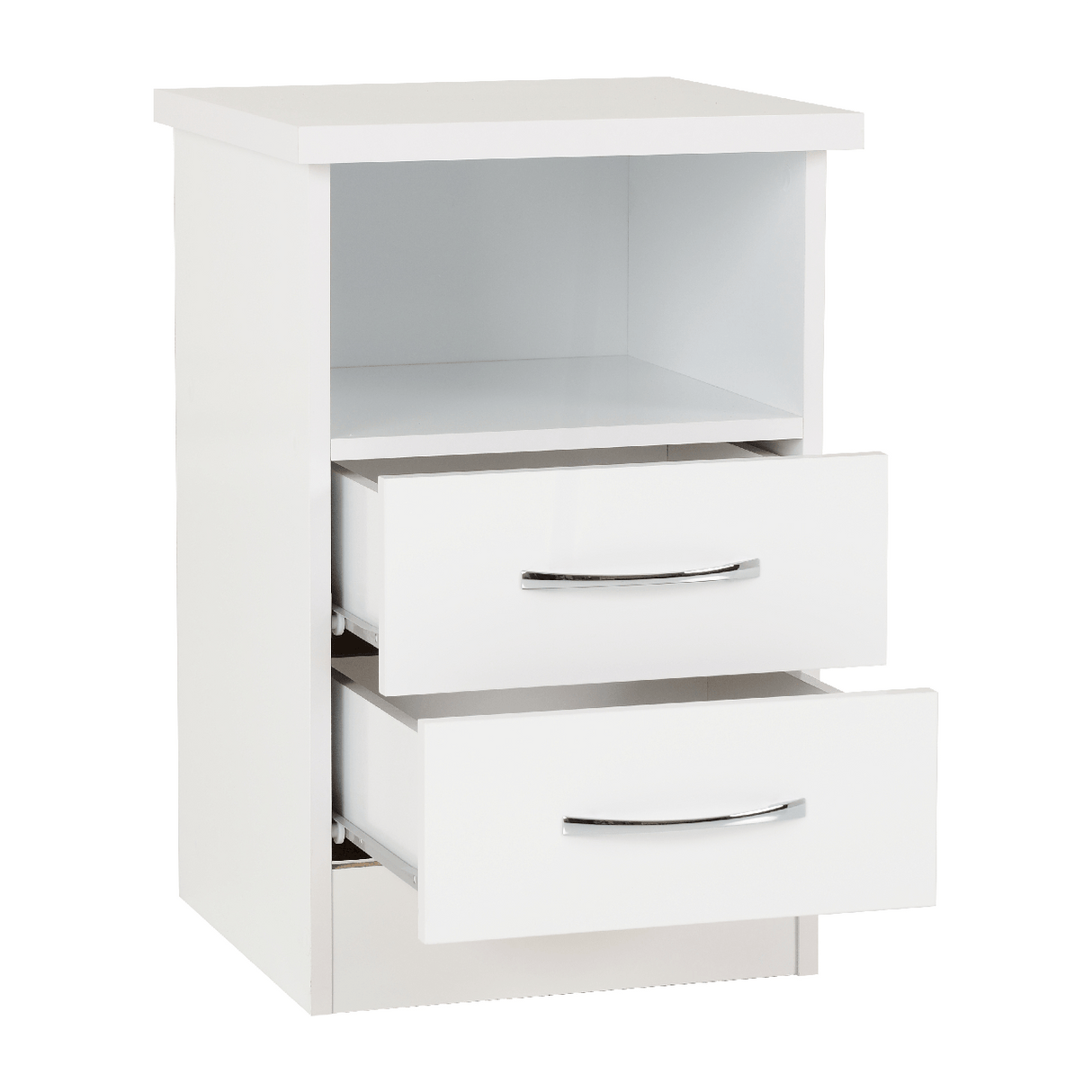 Nevada 2 Drawer Bedside Cabinet - Seconique