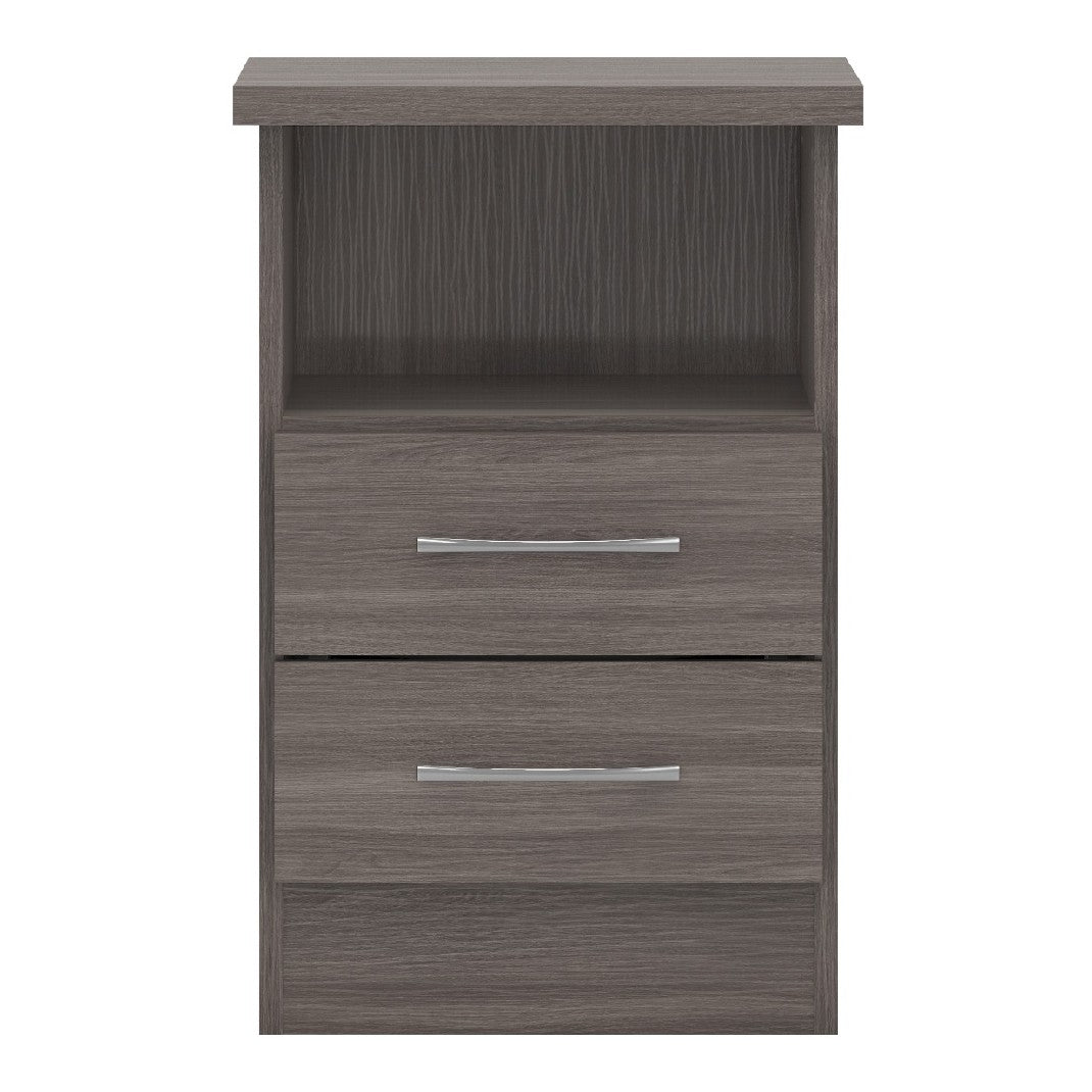 Nevada 2 Drawer Bedside Cabinet - Seconique