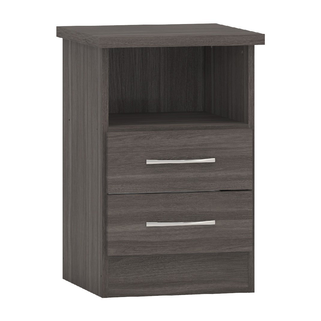 Nevada 2 Drawer Bedside Cabinet - Seconique