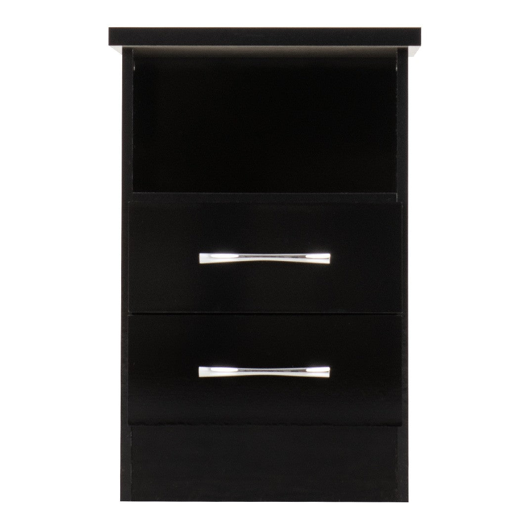 Nevada 2 Drawer Bedside Cabinet - Seconique