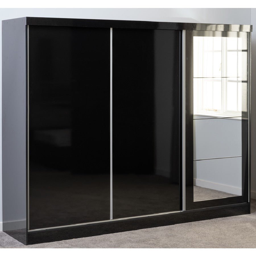Nevada 3 Door Sliding Wardrobe - Seconique