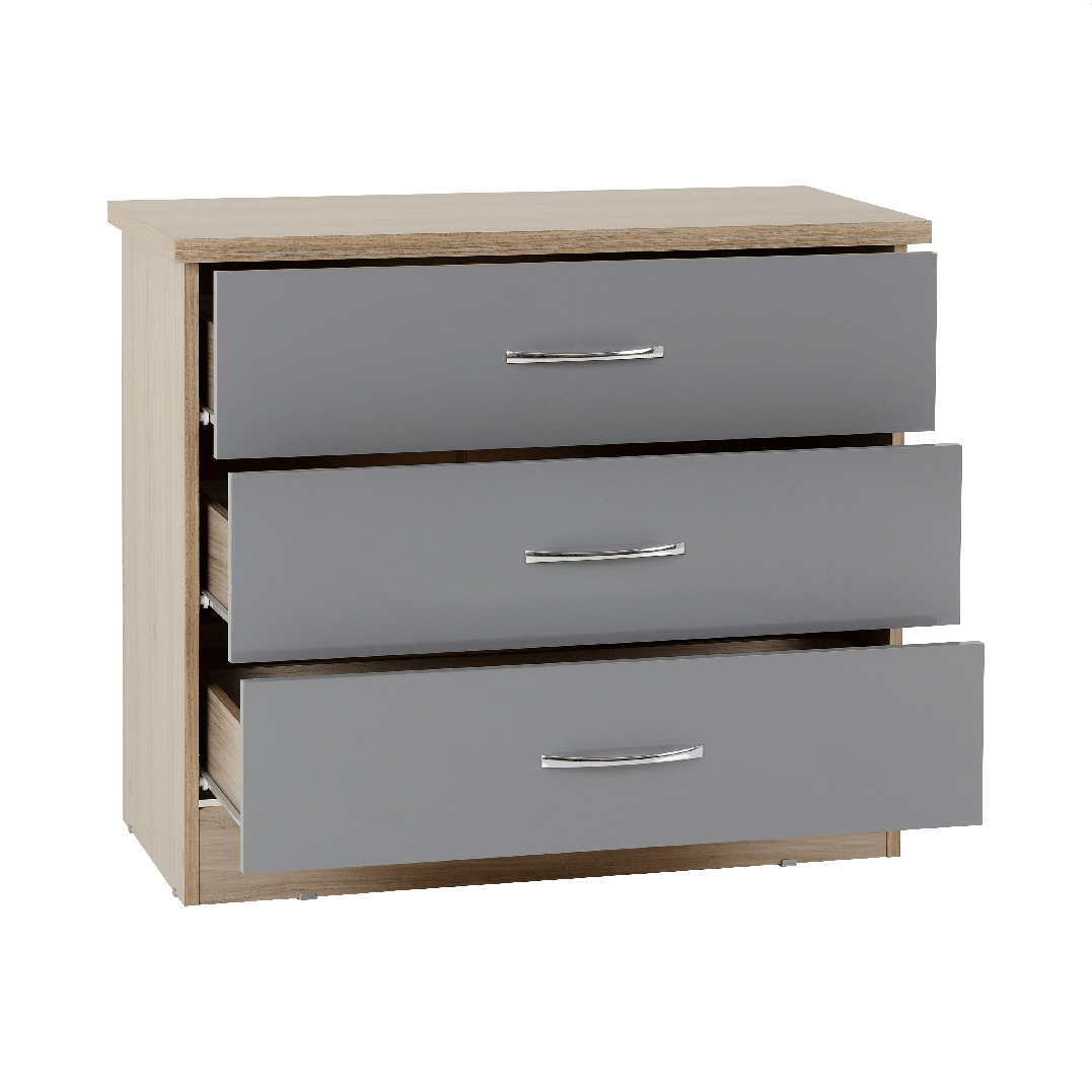 Nevada 3 Drawer Chest - Seconique