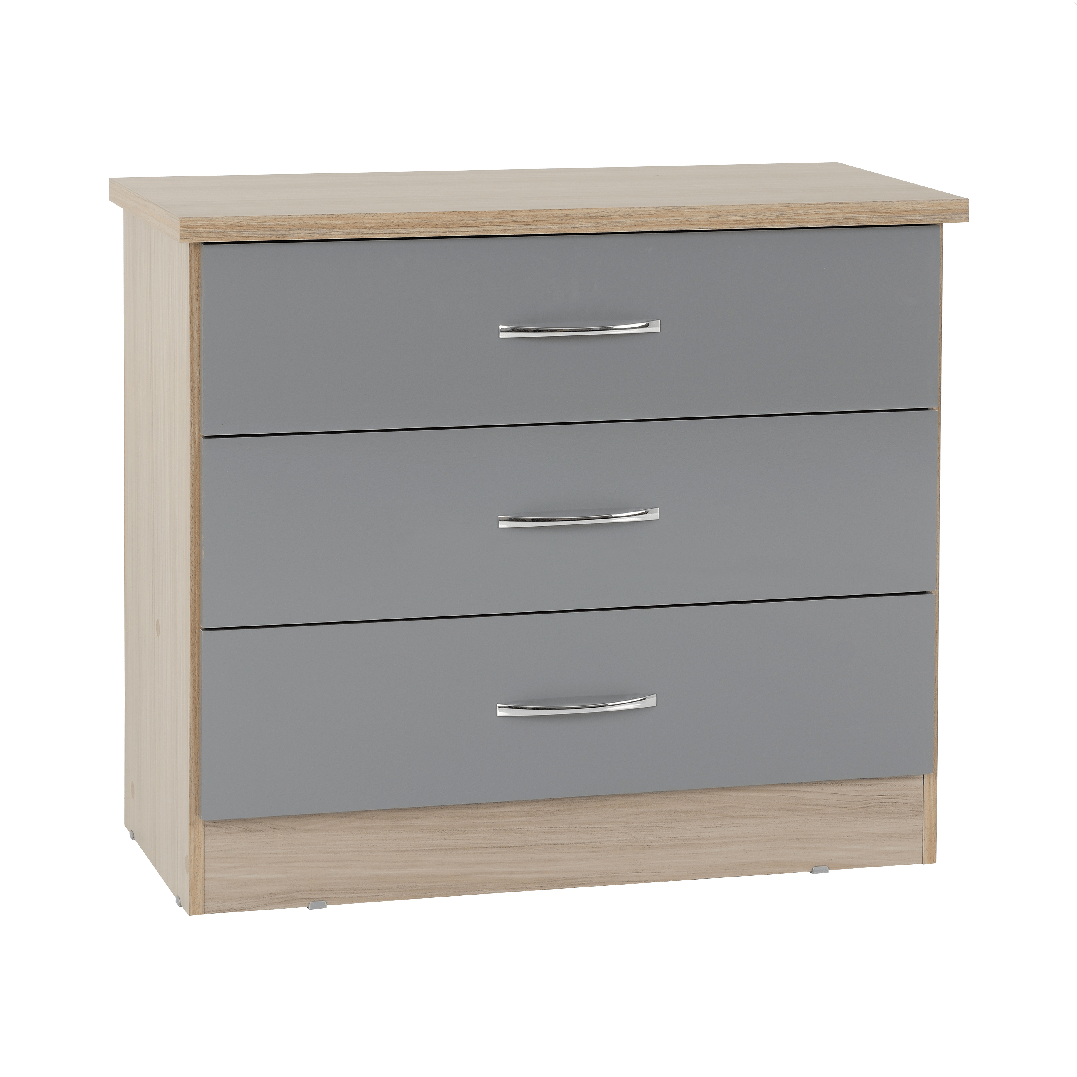 Nevada 3 Drawer Chest - Seconique