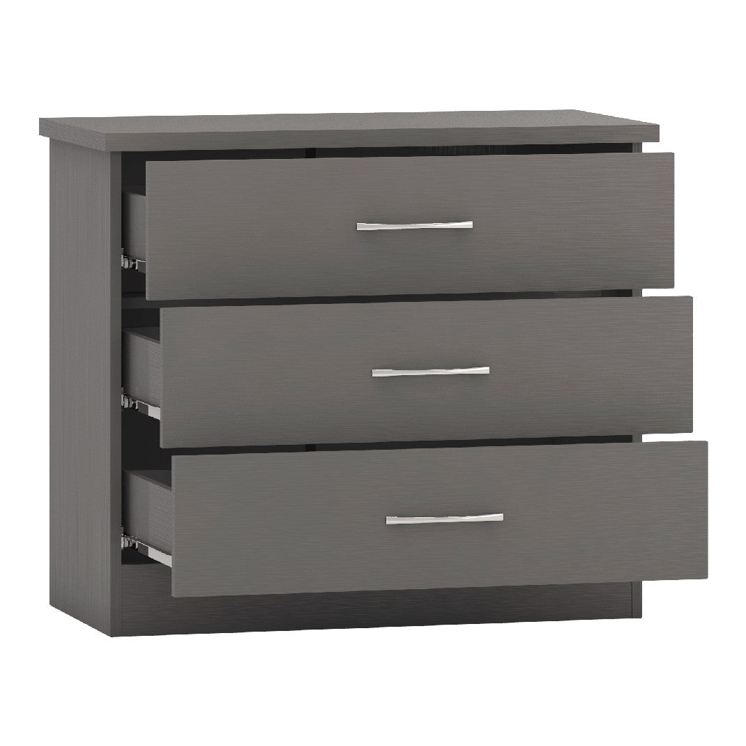 Nevada 3 Drawer Chest - Seconique