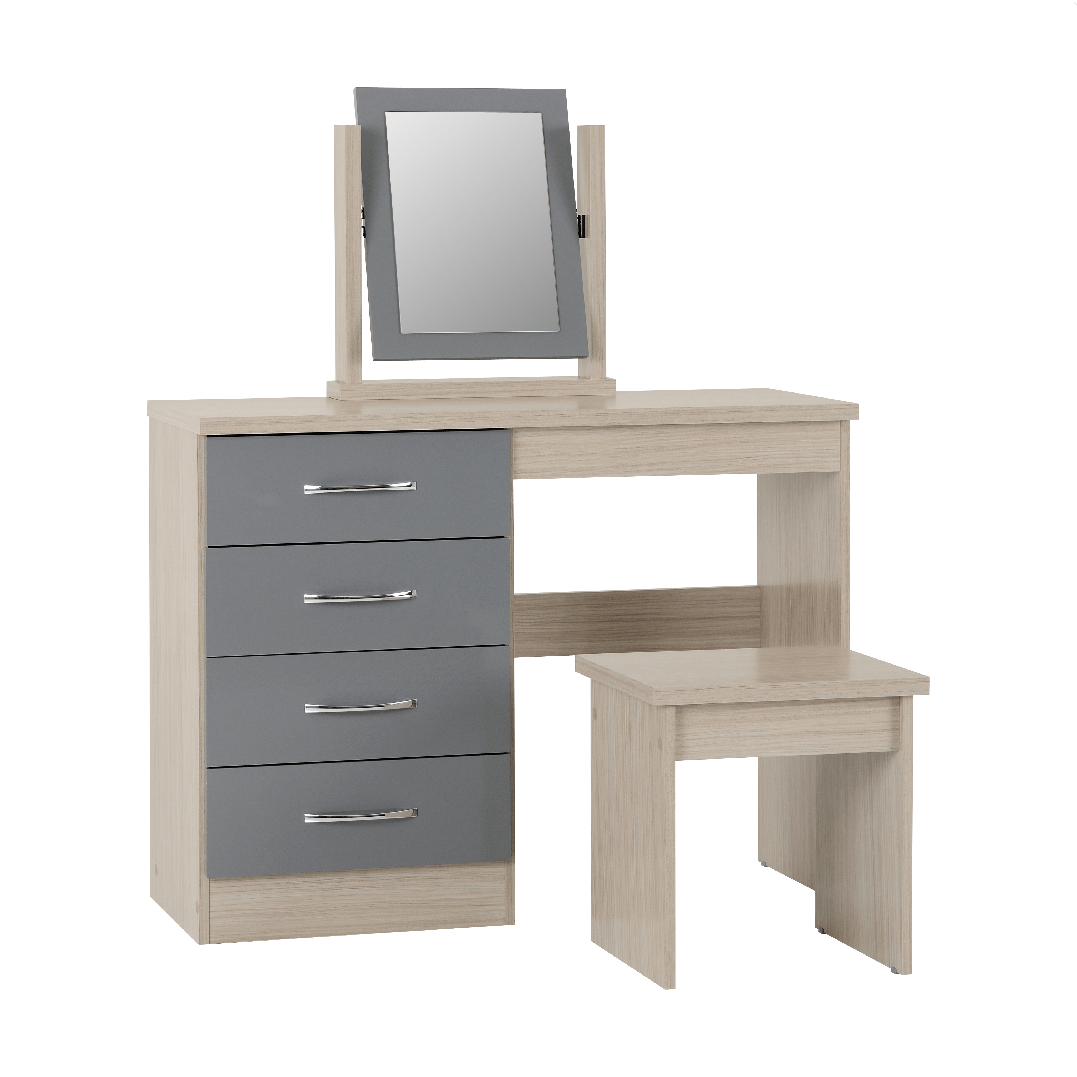 Nevada 4 Drawer Dressing Table Set - Seconique