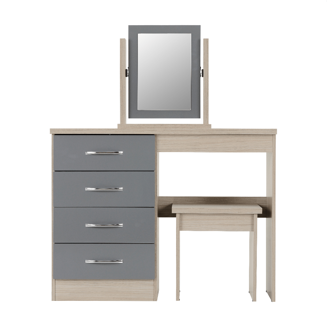 Nevada 4 Drawer Dressing Table Set - Seconique