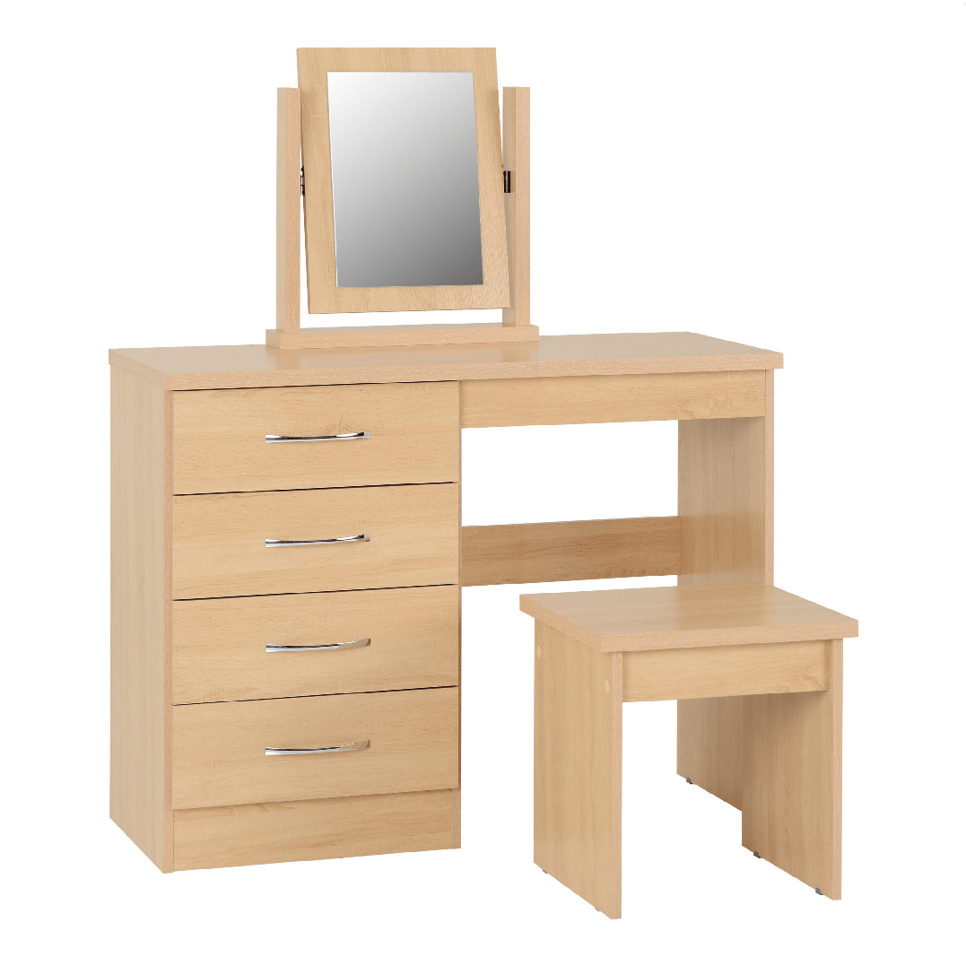 Nevada 4 Drawer Dressing Table Set - Seconique