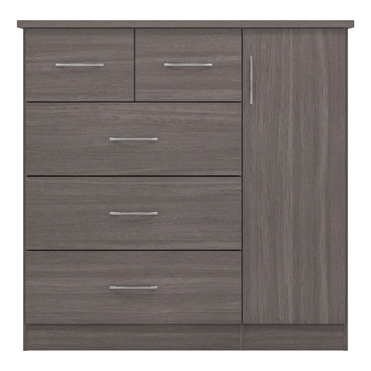 Nevada 5 Drawer Low Wardrobe - Seconique