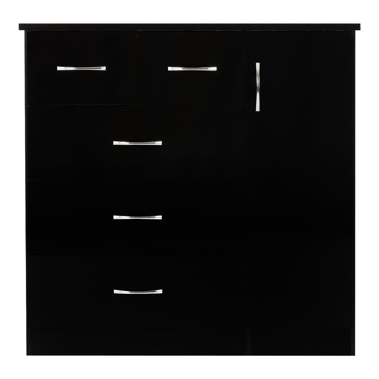 Nevada 5 Drawer Low Wardrobe - Seconique