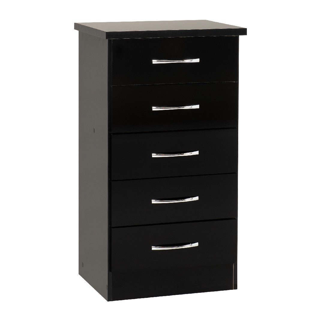 Nevada 5 Drawer Narrow Chest - Seconique