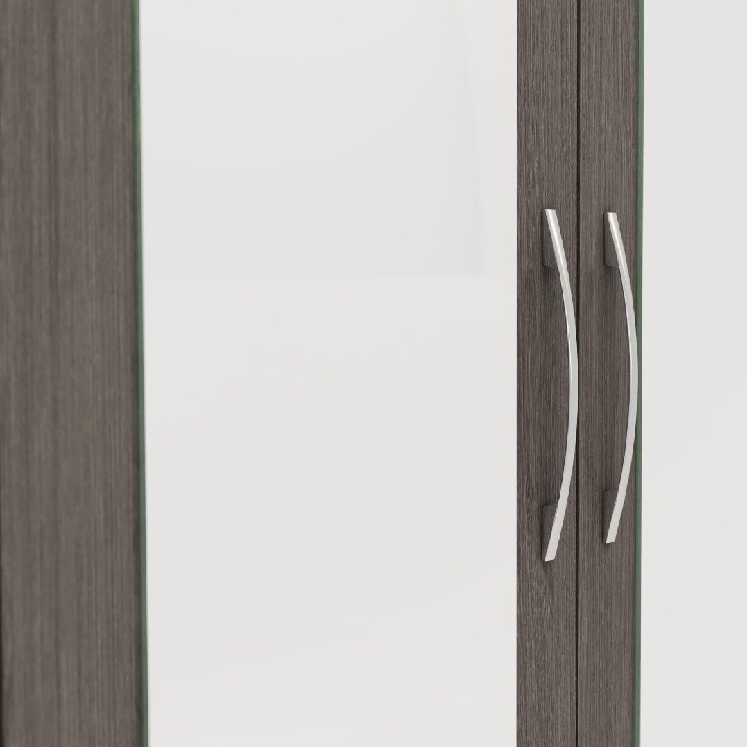 Nevada 6 Door 2 Drawer Mirrored Wardrobe - Seconique