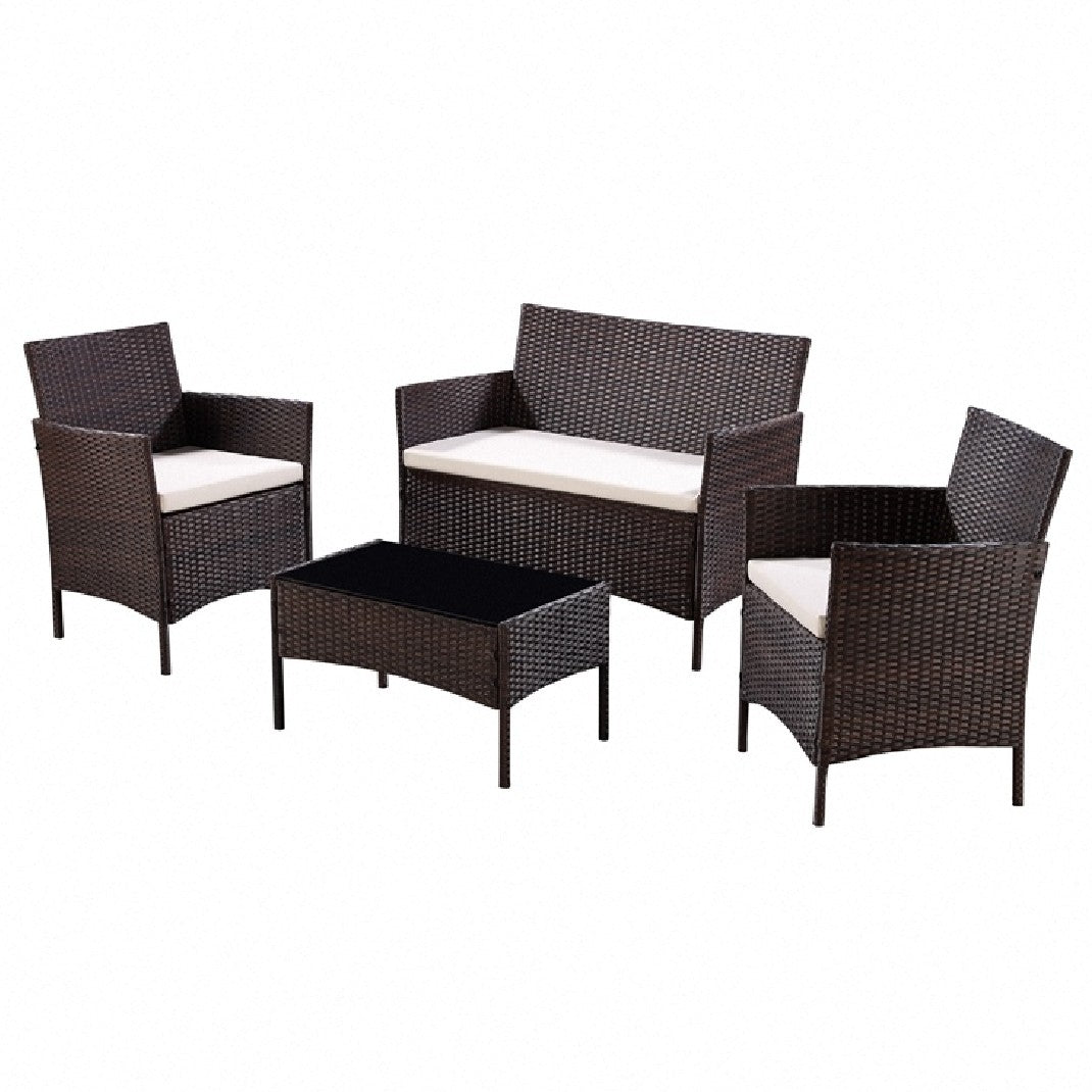 Newport Rattan 4 Piece Garden Furniture Set - TGC