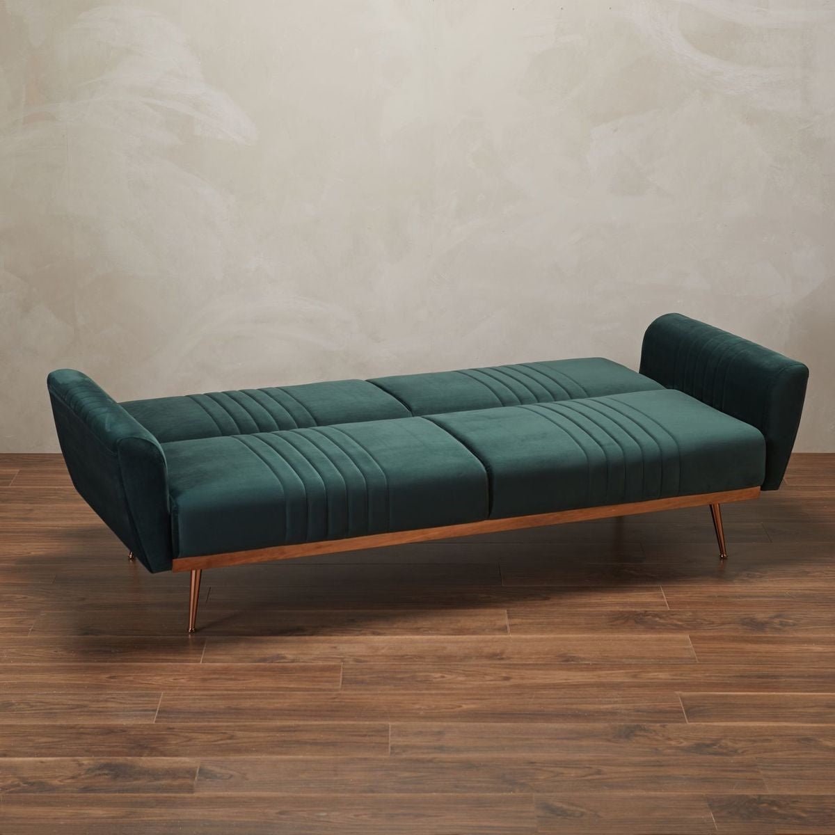Nico 3 Seater Velvet Fold Down Sofa Bed - LPD