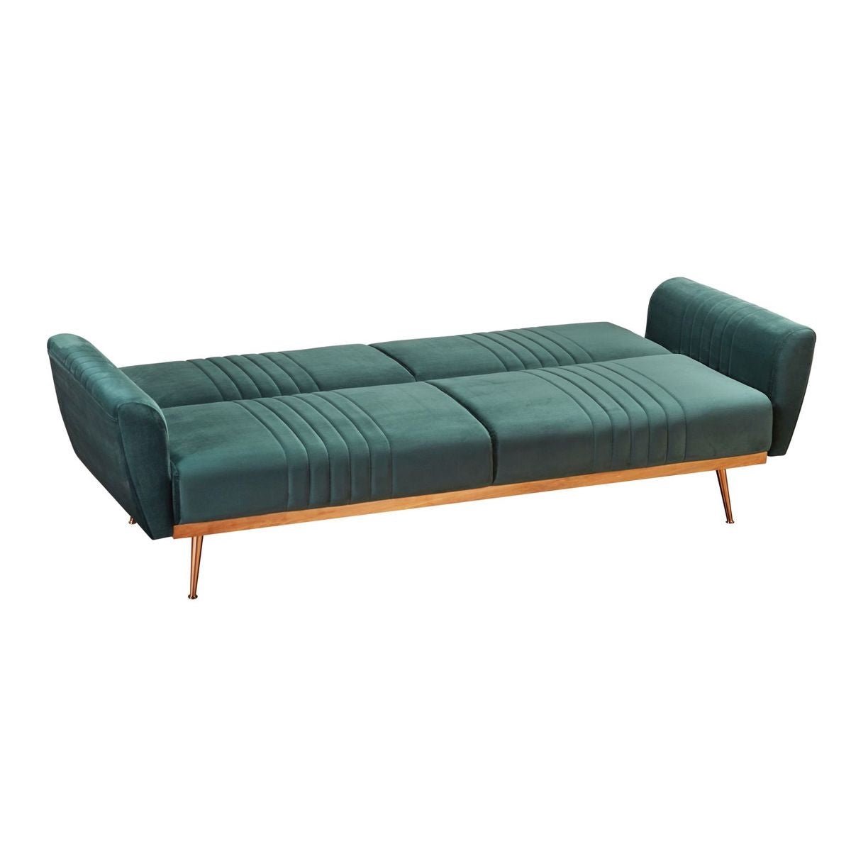 Nico 3 Seater Velvet Fold Down Sofa Bed - LPD