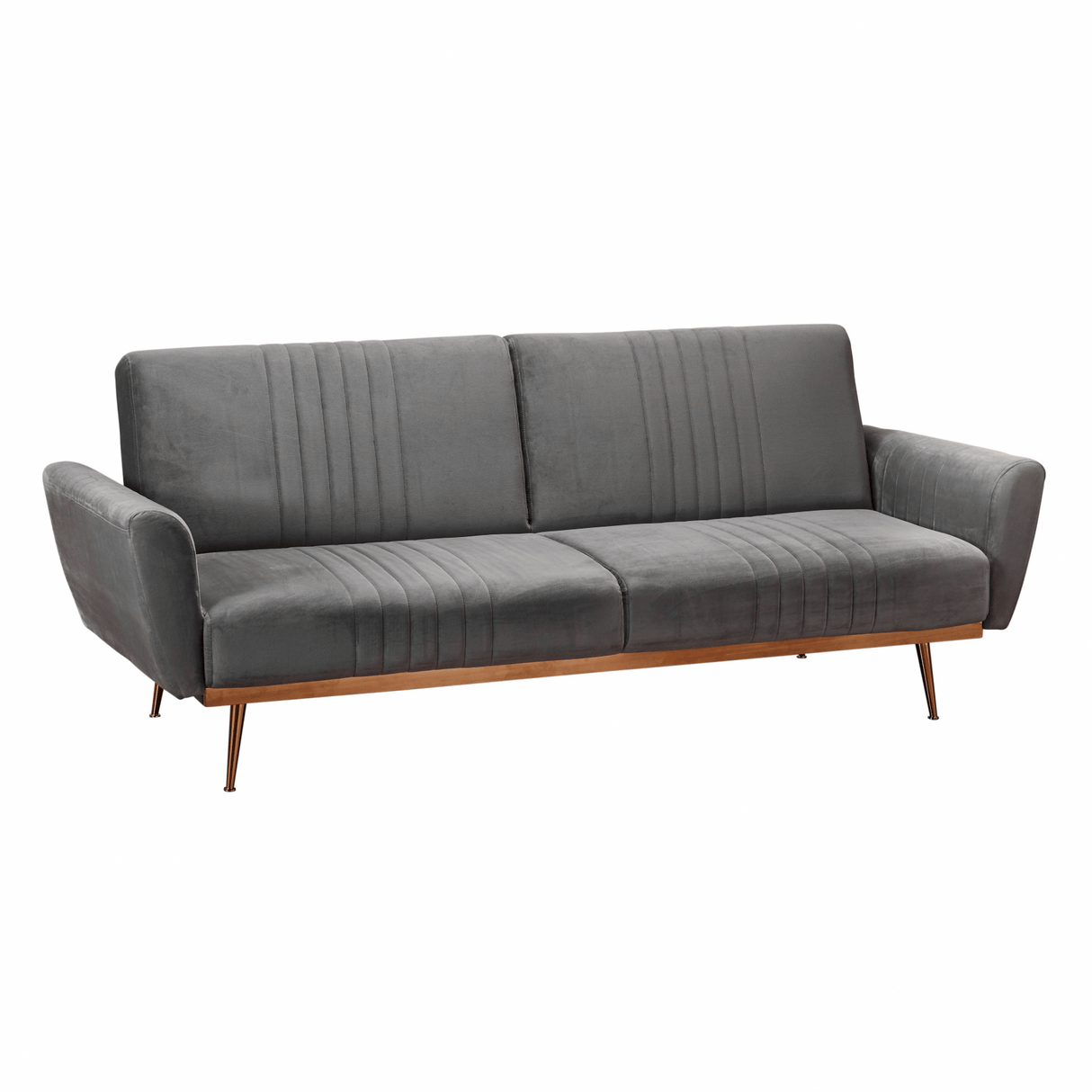 Nico 3 Seater Velvet Fold Down Sofa Bed - LPD