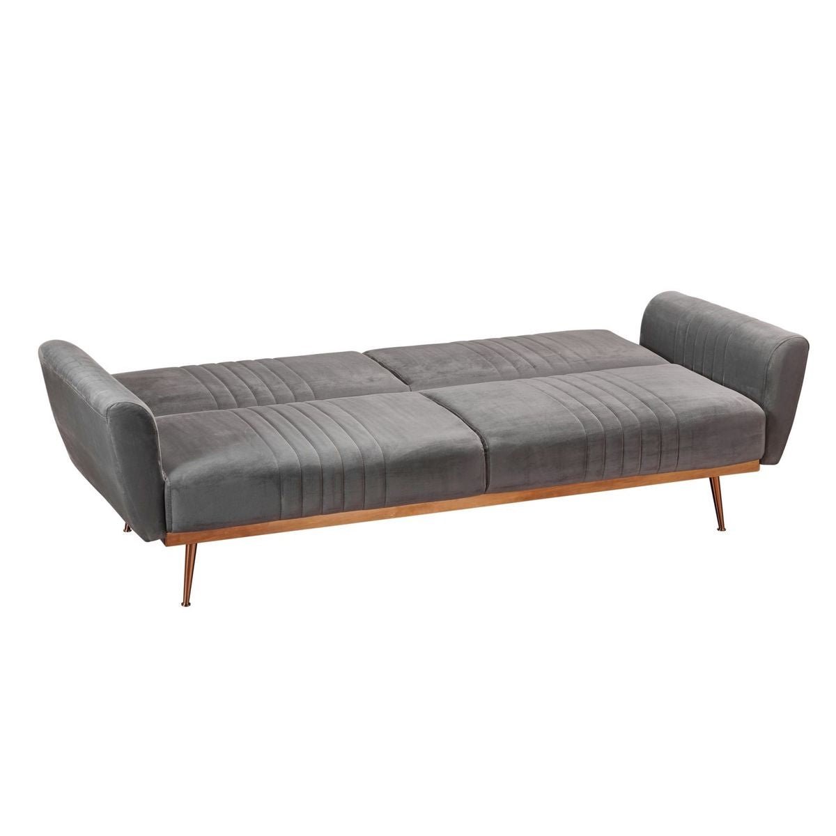 Nico 3 Seater Velvet Fold Down Sofa Bed - LPD