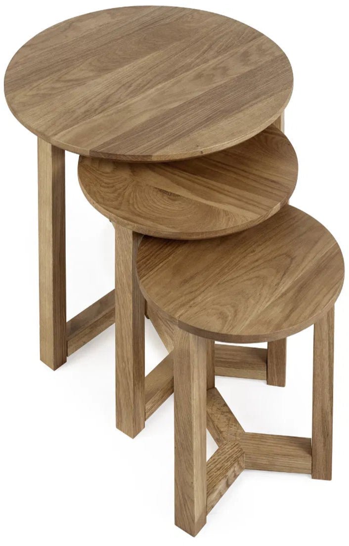 Nidri Round Nest of 3 Tables - Julian Bowen