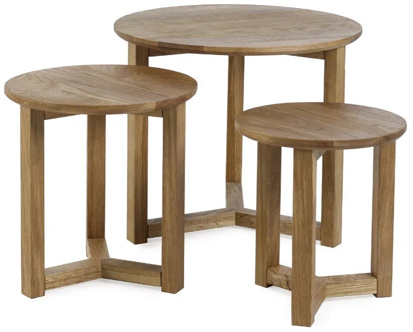 Nidri Round Nest of 3 Tables - Julian Bowen