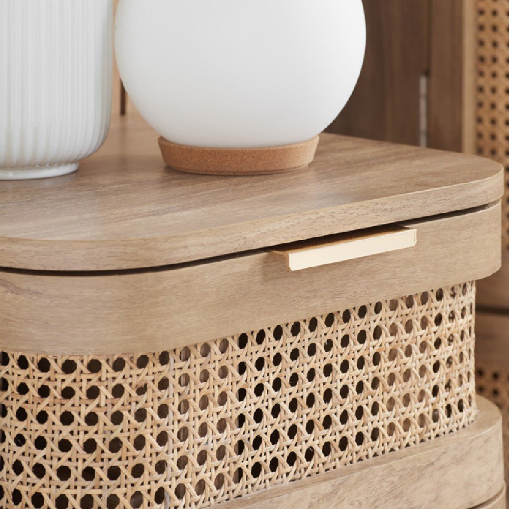 Noah 1 Drawer Bedside Table - Birlea