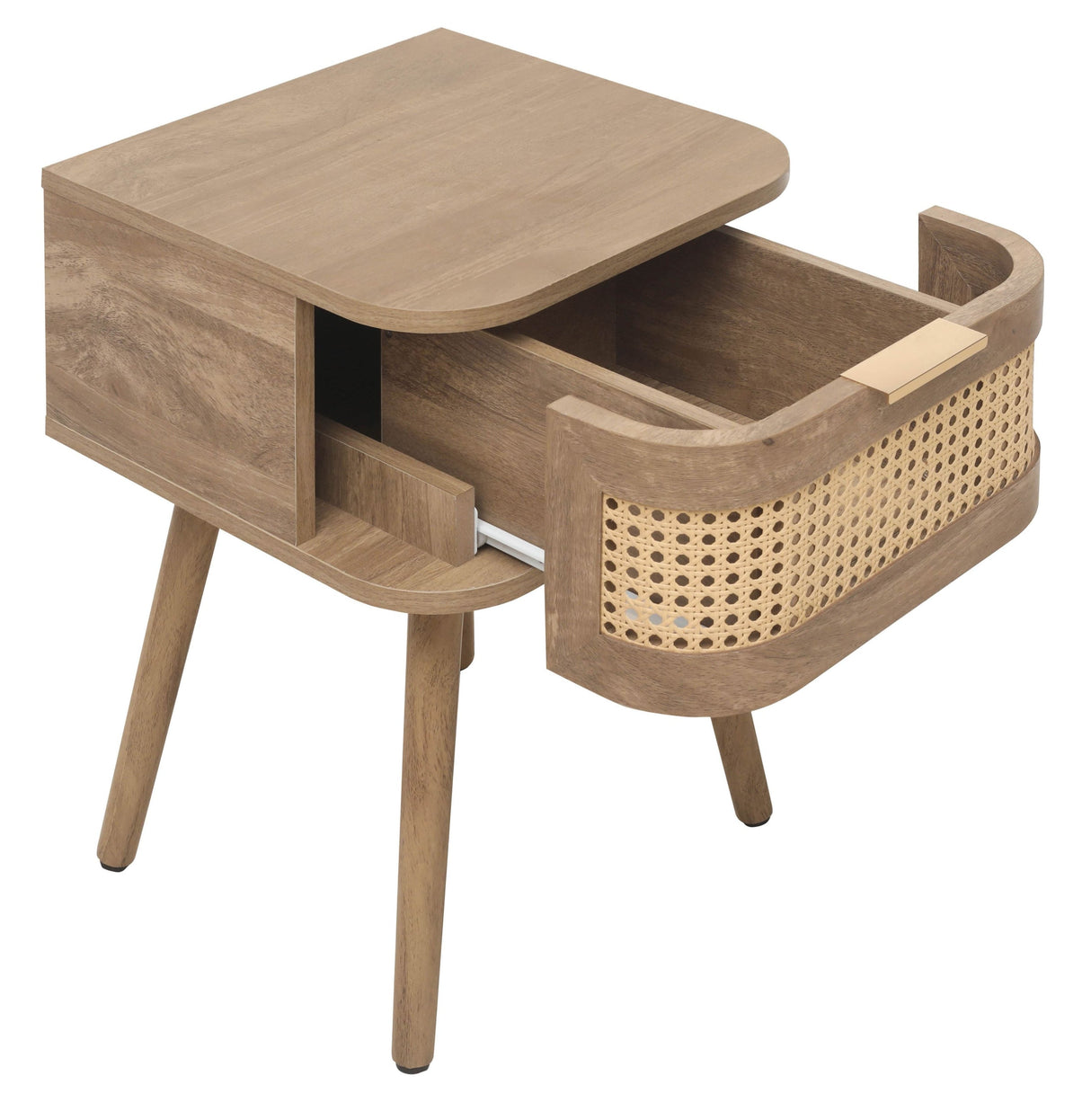 Noah 1 Drawer Bedside Table - Birlea