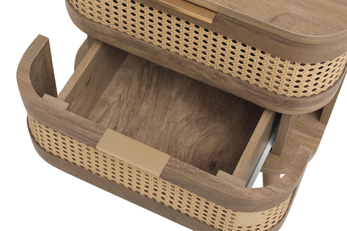 Noah 2 Drawer Bedside Table - Birlea